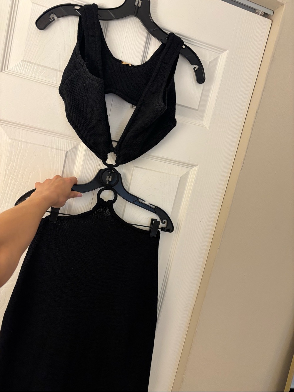 Cult Gaia Mert Ring Detail Knit Midi Dress in Black 🖤 - Picture 4 of 6